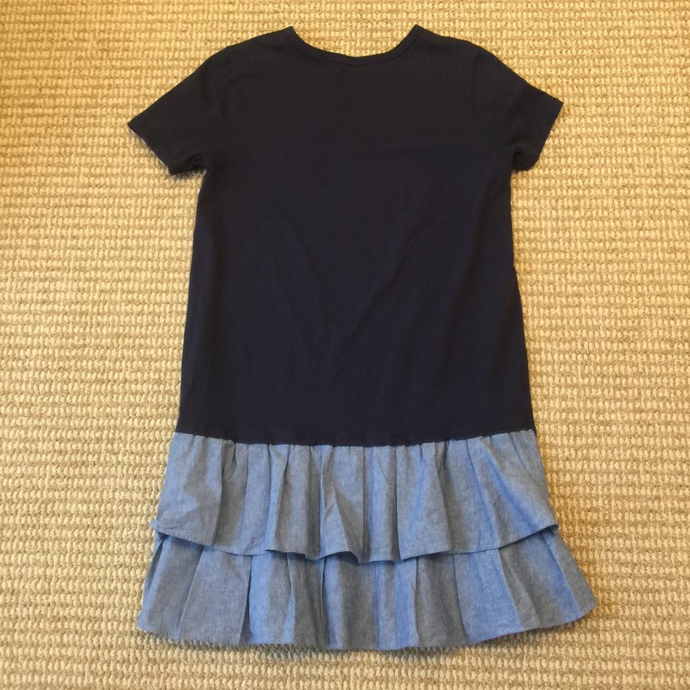Clu Too Ruffle Blue Dress Small - Picture 6 of 7